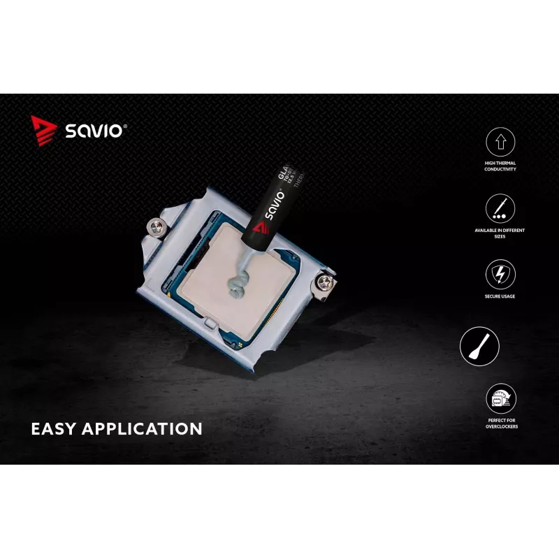 Wärmeleitpaste SAVIO TG-03 13,5 W/m·K, 2 g — Wärmeleitpaste