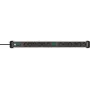 Power Extension Brennenstuhl 1391030200 3m 12 AC Outlets Indoor Schwarz Silver