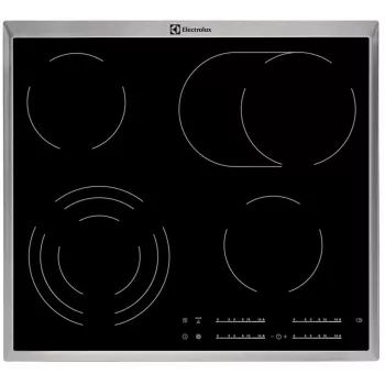 Electrolux EHF46547XK Schwarz Built-in Ceramic Hob, 4 zones, touch control
