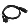 Stromkabel CEE 7/7 - IEC 320 C19 16A VDE 1,8M schwarz