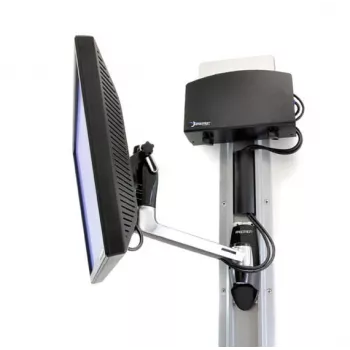 Ergotron LX HD Wandhalterung Swing Arm - Montageset (Schwenkarm, Drehknopf) für TV (Neigung und Schwenkung) - Aluminium - Bildschirmgröße: bis 106,7 cm (bis 106,70 cm (42)) - Montagezubehör