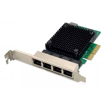 Digitus 4-Port 2,5 Gigabit Ethernet-Netzwerkkarte PCI Express Realtek-Chipsatz
