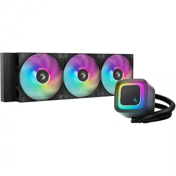 All-in-One-Flüssigkeitskühler DeepCool LE360 V2 mit 3x 120 mm Lüftern, Hydro Dynamic Bearing, schwarz, unterstützt LGA1150/1151/1155/1200/1700/AM4/AM5
