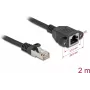 Netzwerkkabel DeLOCK 90776 Schwarz 2 m Cat6a S/FTP RJ-45