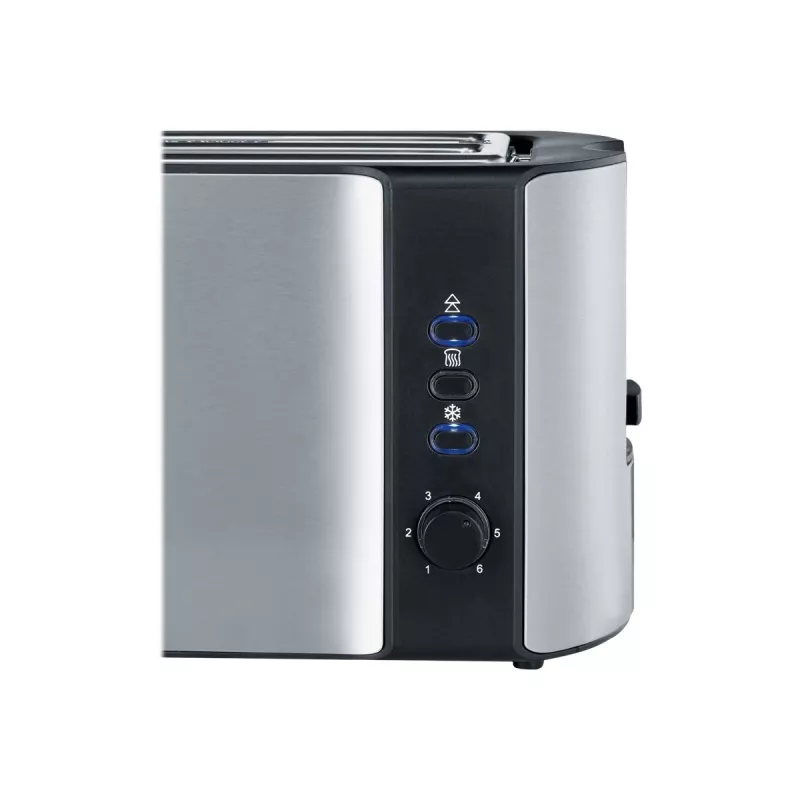 Automatik-Langschlitztoaster AT 2590 (edelstahl/schwarz, 1.400 Watt, für 4 Scheiben Toast)