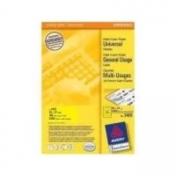 Selbstklebende Etiketten AVERY Farbig Gelb 70 x 37 mm