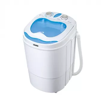 Toplader-Waschmaschine Mesko MS 8053 — 3 kg Kapazität, 360×370×530 mm, blau/weiß