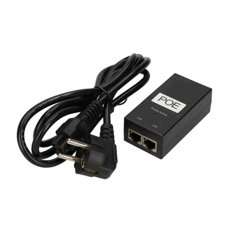 Extralink POE-Netzteil POE-48-24W, 48V, 0,5A, 24W, Kabel inklusive