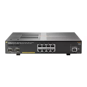 Hewlett Packard Enterprise HPE Aruba 2930F 8G PoE+ 2SFP+ - Switch - L3 - managed - 8 x 10/100/1000 (PoE+) + 2 x 1 Gigabit/10 Gigabit SFP+ (Uplink) - rack-mountable - PoE+ (125