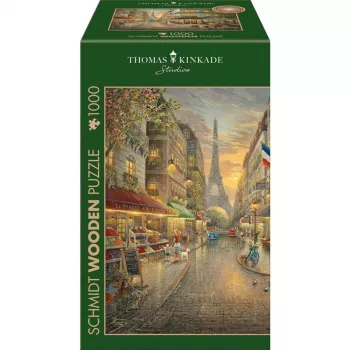 Holzpuzzle Thomas Kinkade Studios: Malerisches Paris (1000 Teile)