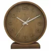 NeXtime Wanduhr 5192gs Wood Wood Small, 22x20 cm, Wand, Holz, Grau