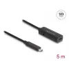 USB-Kabel DeLOCK 80028 5 m USB-C Schwarz