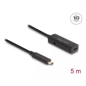 USB-Kabel DeLOCK 80028 5 m USB-C Schwarz