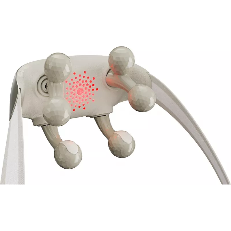 SKG H7 Ultra – Graue Massageköpfe, Kombi-Massage, Kompressionsmassage, Knetmassage, Vibrationsmassage, Nacken, Schultern, Grau, Kunststoff, Tasten, Batterie