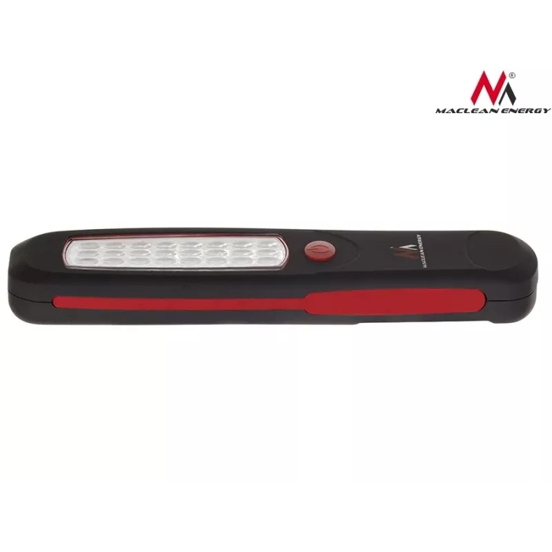 Werkstattleuchte MACLEAN MCE03 — 24 LEDs, Magnetfuß und Haken, batteriebetrieben (3×AAA)