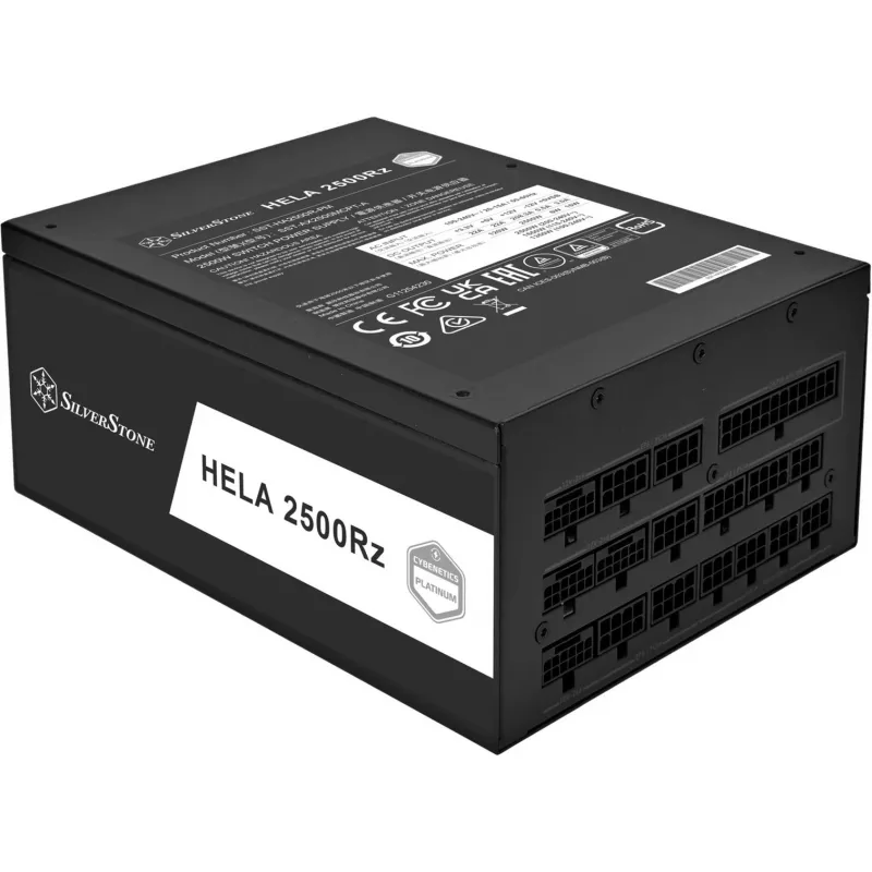 HELA 2500R, PC-Netzteil schwarz, 4x 12-Pin High Power GPU, 7x PCIe, Kabelmanagement, 2500 Watt