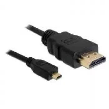 HDMI-Kabel DeLOCK 2m Typ A auf Typ D Schwarz