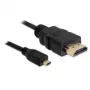 HDMI-Kabel DeLOCK 2m Typ A auf Typ D Schwarz