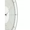 NeXtime Uhr 8125 Fancy Round, Ø43 cm, Wand, Weiß/Silber
