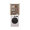 Badezimmer-Wandschrank top e shop POLA DD SONOMA, Eichenrahmen, wandmontiert, 4 Regale
