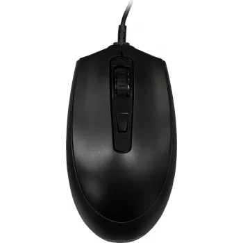 Kabelgebundene USB-Maus LC-Power LC-M721B — schwarz, optisch, ergonomisches Design