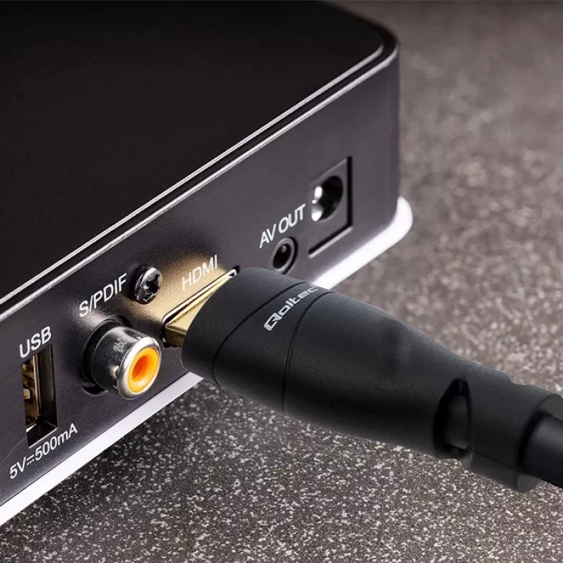 HDMI 2.1 Kabel QOLTEC 5 m — 48 Gbit/s, 8K@60Hz, 26AWG, vergoldete Stecker
