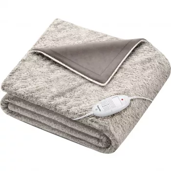 Beurer HD 75 Cosy Nordic Heizdecke, 130 x 180 cm, grau