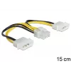 Internes Stromkabel DeLOCK 83410 0,15 m EPS 8-polig Molex 3-polig