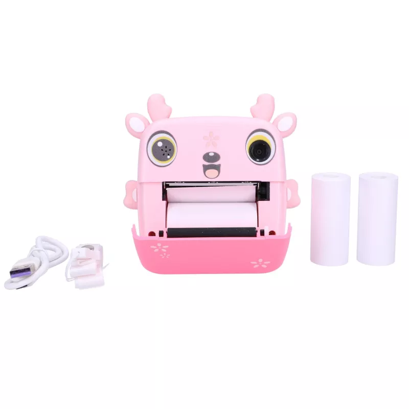 Extralink Set | Thermodrucker EPP-005 Pink + Thermopapier 3 Rollen | fawn