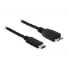 USB-Kabel DeLOCK 1m USB 3.1 USB 3.2 Gen 2 USB C Micro-USB B Schwarz