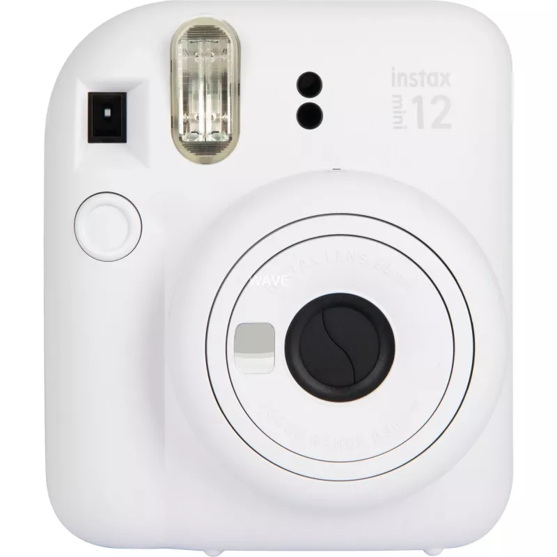 Sofortbildkamera Fujifilm Instax Mini 12 Weiß — 86×54 mm Prints, 60 mm Brennweite, AA-Batterie
