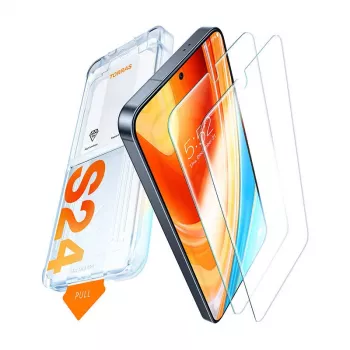 Gehärtetes Glas Displayschutz Torras für Samsung S24+ — 9H-Härte, kratzfest