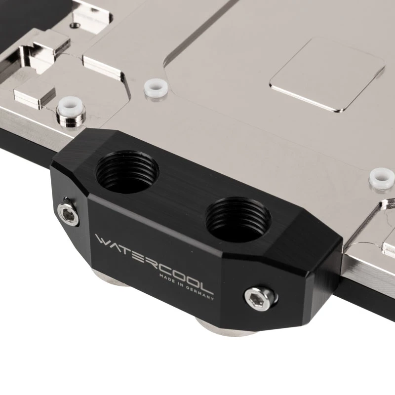 Watercool Fullcover-GPU-Wasserkühler Heatkiller IV für Radeon RX 5700 XT — Acetal-Oberseite mit vernickelter Kupferbasis