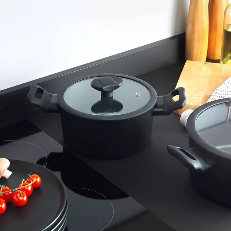 Fleischtopf Russell Hobbs RH01863EU7 20 cm Crystaltech Kochgeschirr Edelstahl Glasdeckel