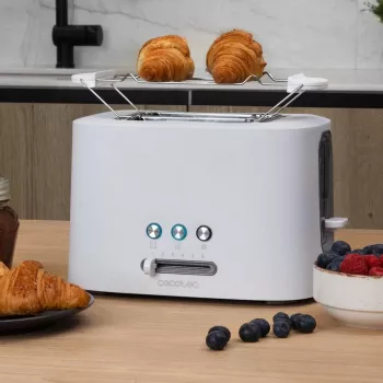 Toaster Toast&Taste 9000 Double Weiß (Weiß, 980 Watt, für 2 Scheiben Toast)