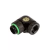 Adapter 90° BitsPower BP-MB90R2LD G1/4 Zoll Außengewinde auf G1/4 Zoll Innengewinde, 2-fach drehbare Schwenkverbindungen
