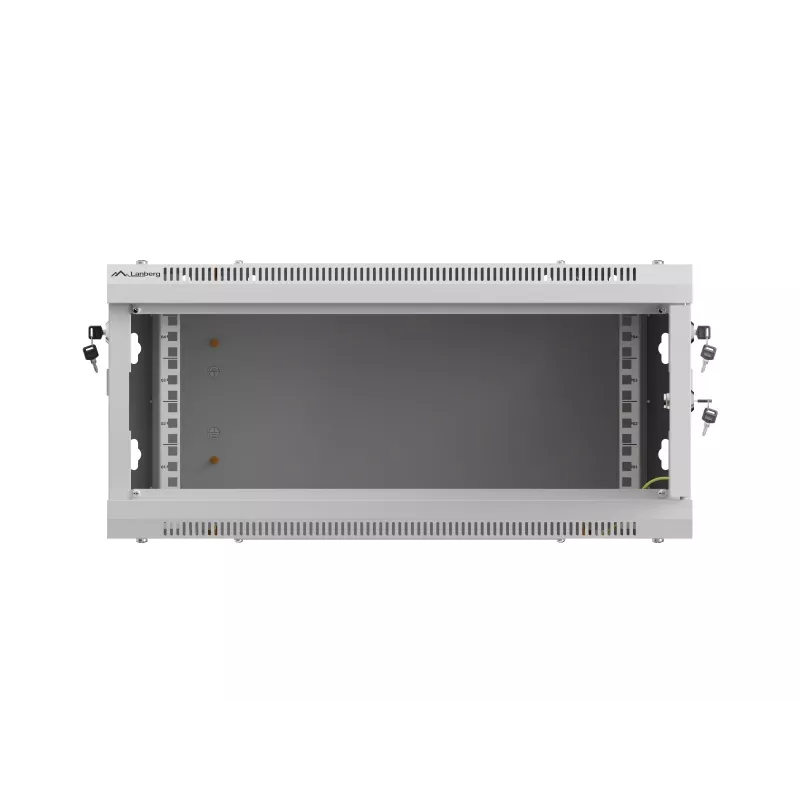 Wandmontierbarer 19-Zoll-Installationsschrank LANBERG WF01-6404-00S 4U 600×450 mm, grau