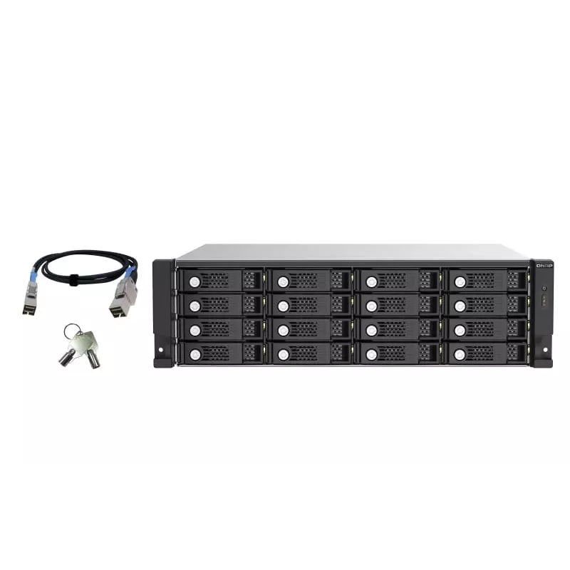 QNAP TL-R1620Sep-RP HDD-Gehäuse Schwarz, Grau 2,5/3,5 Zoll