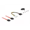 DeLOCK 5,25 Mobile Rack für 1 x 2,5 + 1 x 3,5 SATA HDD + 2 x USB3.0 Ports - mobiles Speicher-Rack - 6,4 cm, 8,9 cm (2.5, 8,90cm (3.5)) (47209)