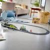 LEGO 60337 City Express Personenzug Set ferngesteuertes Spielzeug Geschenk für Kinder Jungen und Mädchen mit funktionierenden Scheinwerfern 2 Waggons und 24 Schienenteilen