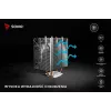 Heatsink SAVIO SAVGCOFROSTX2 120 mm Schwarz, 2 Heatpipes, 800–1800 RPM, 4‑Pin
