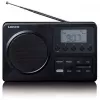 Tragbares Radio Lenco MPR-035BK — FM/AM, Netz- und Batteriebetrieb, 2,5-Zoll-LCD, 20 FM-Senderspeicher, 3,5-mm-Ausgang