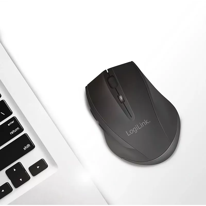 Logilink kabellose Maus BT5.0, ergonomisch, schwarz