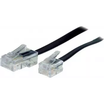S/CONN 10m RJ11 - RJ45 Kabel Schwarz Transparent TC 70260