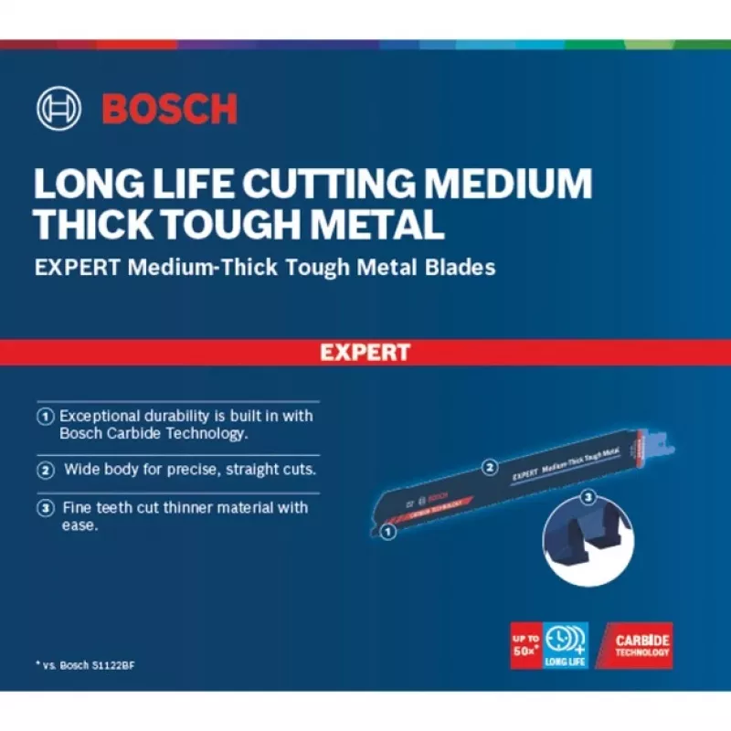 Bosch Expert 2 608 900 375 Stich-/Bügel-/Säbelsägeblatt Carbide 3 Stück