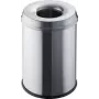 Helit H2515400 Abfalleimer rund Stahl Grau (H2515400)