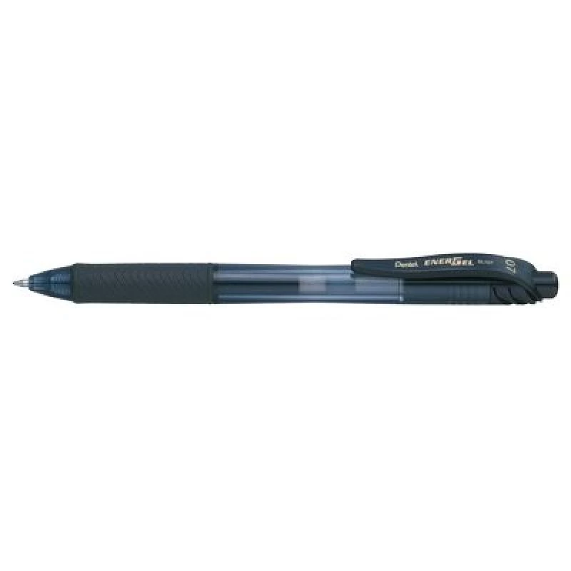 Pentel Energel X - Einziehbarer Gelstift - Schwarz - Schwarz - Durchscheinend - Kunststoff - Gummi - Gummi - Beidhändig
