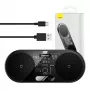 Baseus 2In1 20W Digital Led Display Headphones Schwarz Wireless Charging