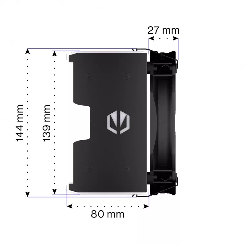 Endorfa Fortis 5 ARGB Schwarz CPU-Kühler
