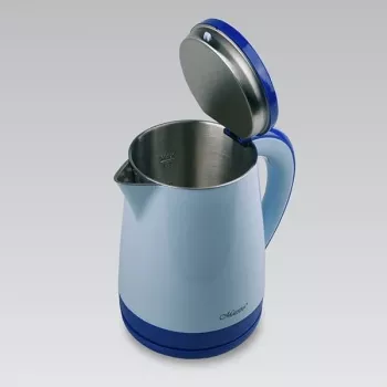 Wasserkocher Maestro MR-037 1,2 L 1630 W Edelstahl, blau, 360°-Basis